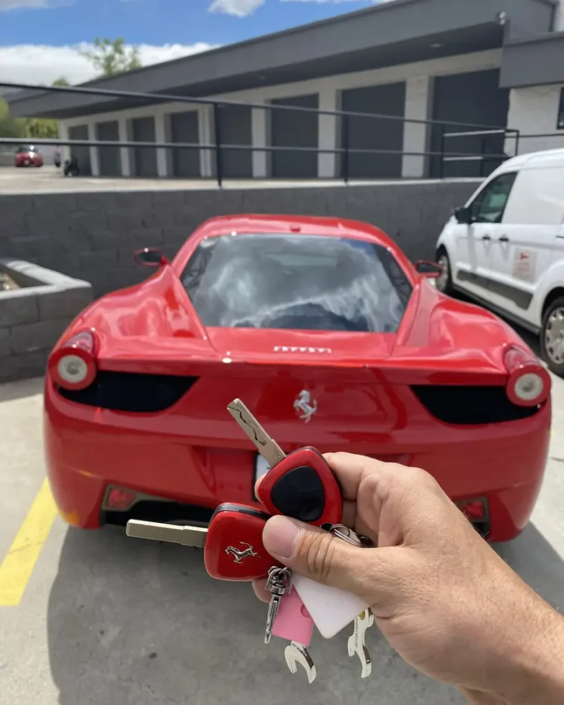 Car key made by 24/7 Quick Locksmith in the Coachella Valley