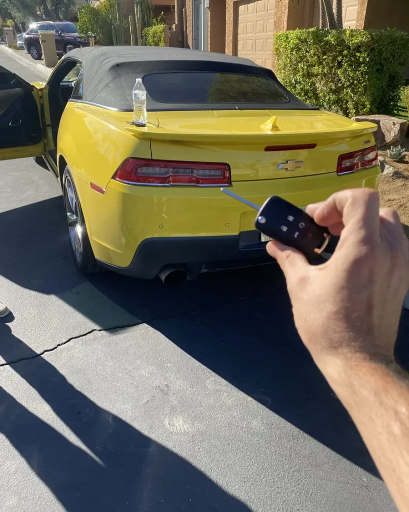 Car key made by 24/7 Quick Locksmith in the Coachella Valley