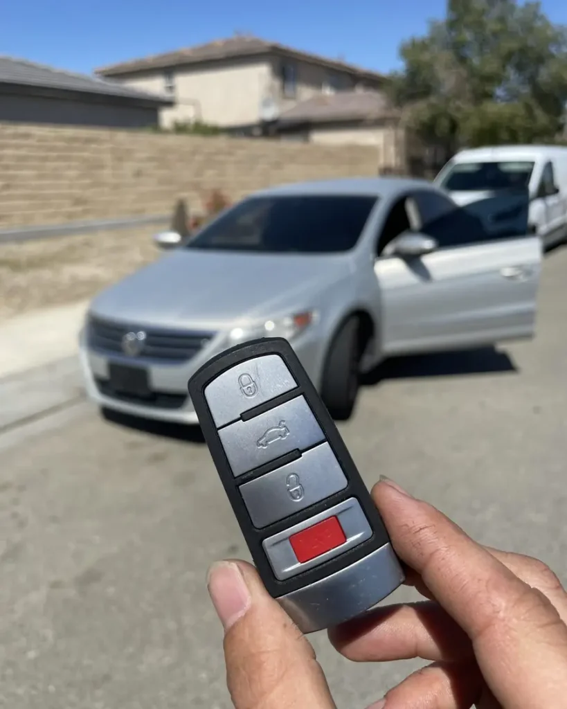 Car key made by 24/7 Quick Locksmith in the Coachella Valley