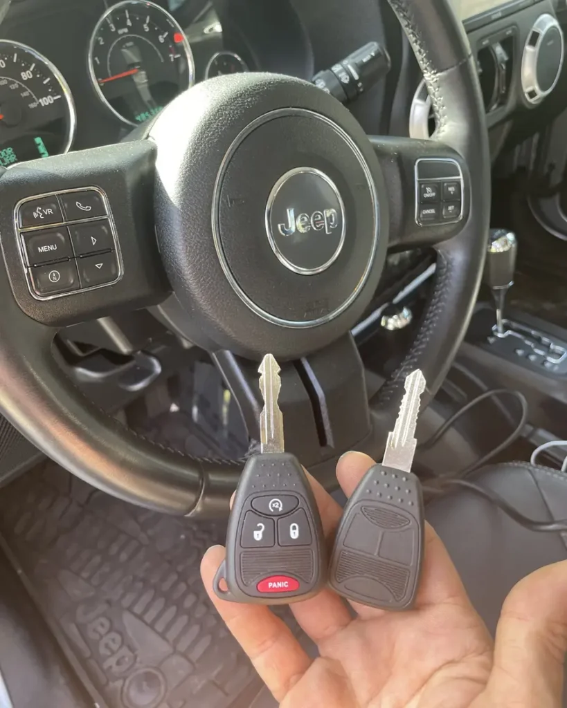 Car key made by 24/7 Quick Locksmith in the Coachella Valley