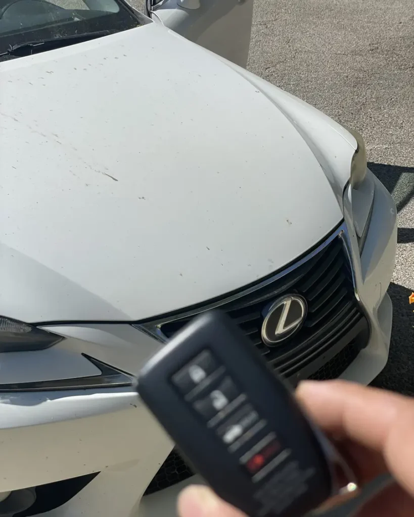 Car key made by 24/7 Quick Locksmith in the Coachella Valley