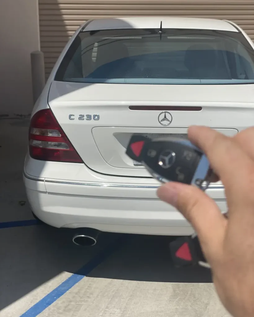 Car key made by 24/7 Quick Locksmith in the Coachella Valley