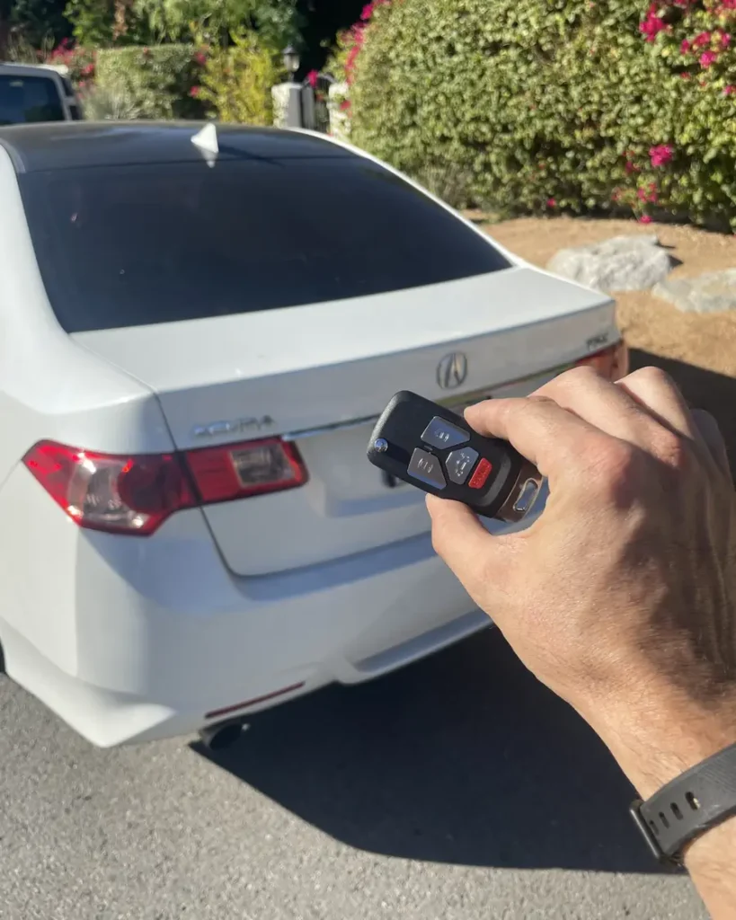 Car key made by 24/7 Quick Locksmith in the Coachella Valley