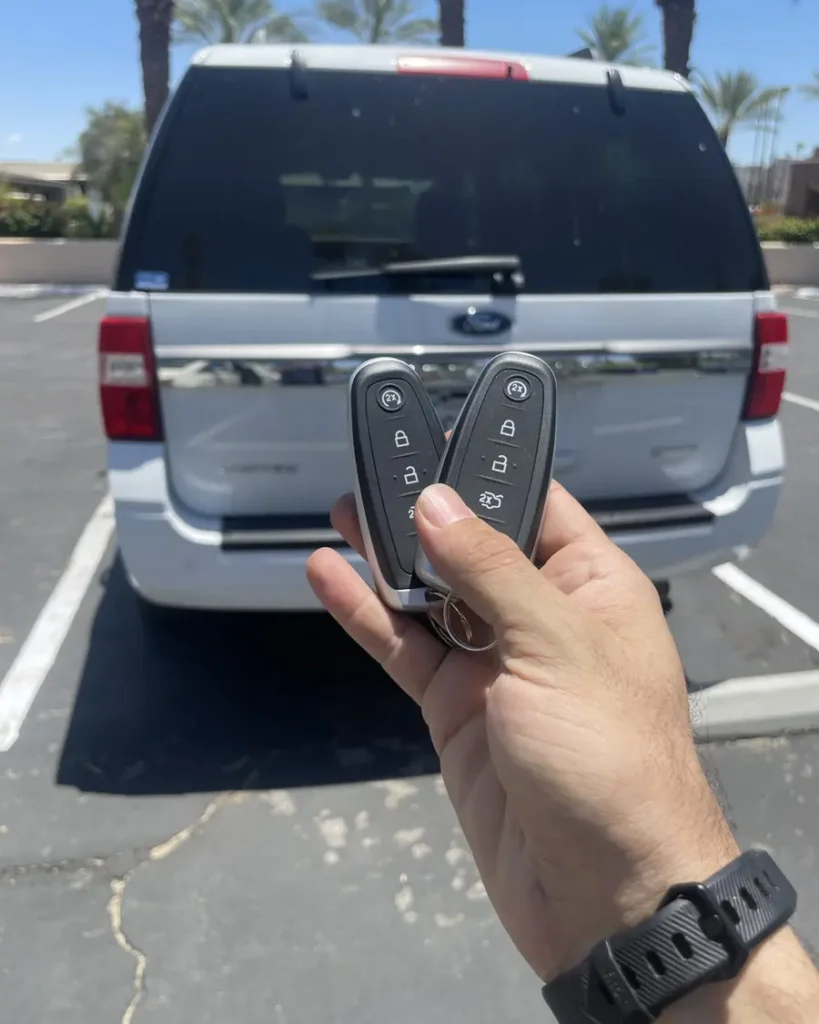 Car key made by 24/7 Quick Locksmith in the Coachella Valley