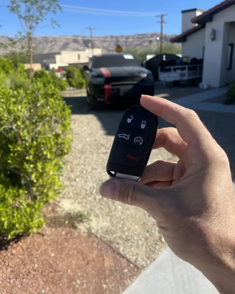Car key made by 24/7 Quick Locksmith in the Coachella Valley