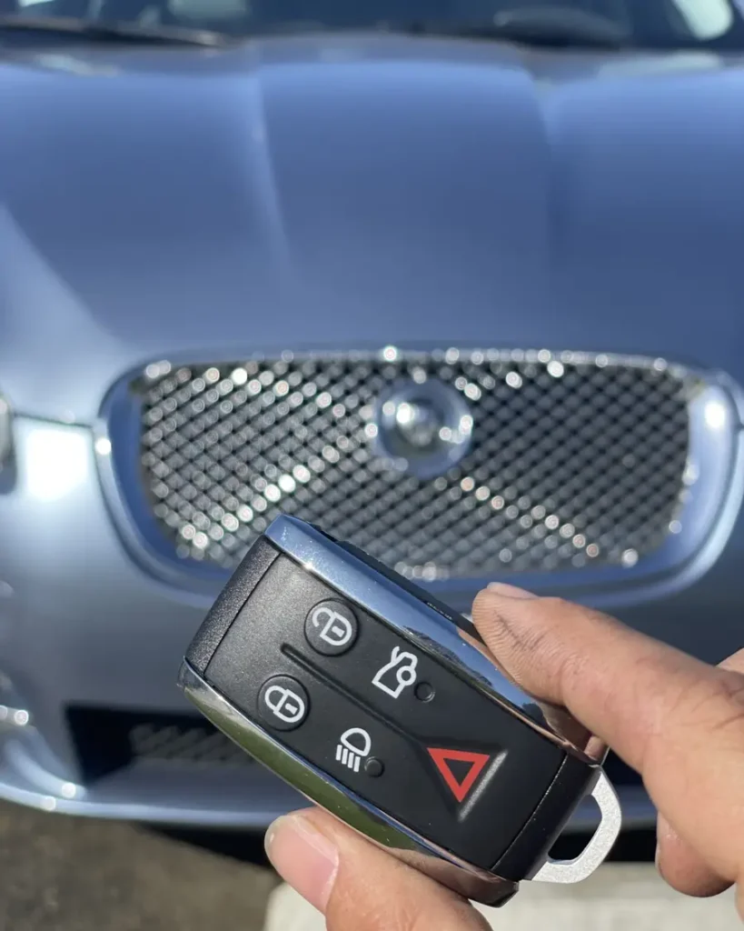 Jaguar XF car key made by 24/7 Quick Locksmith in the Coachella Valley