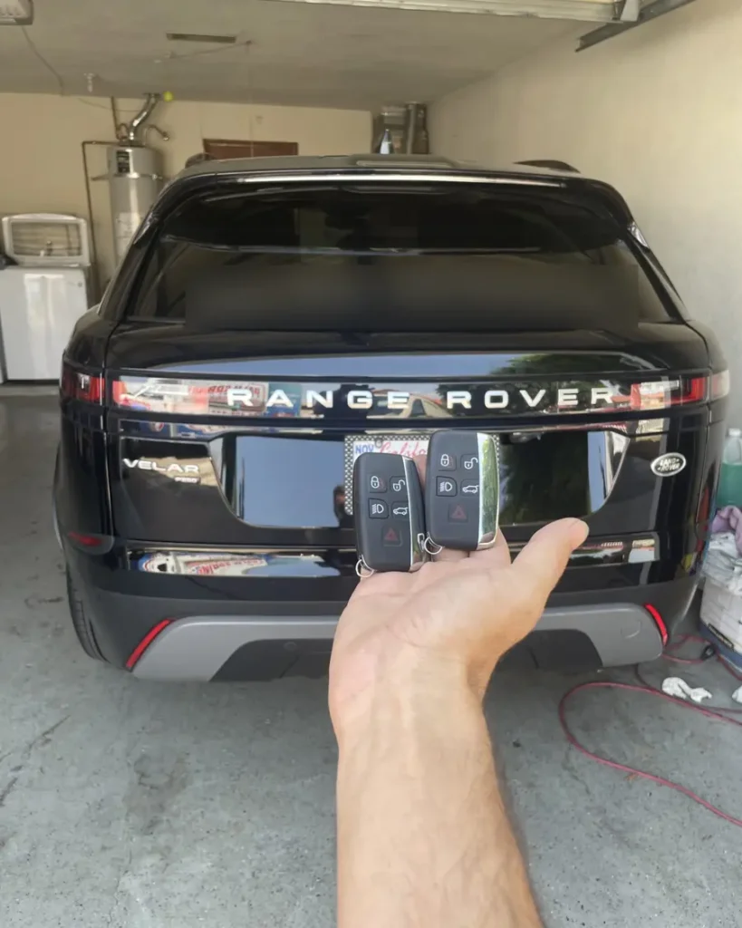Land Rover Range Rover Velar car key made by 24/7 Quick Locksmith in the Coachella Valley