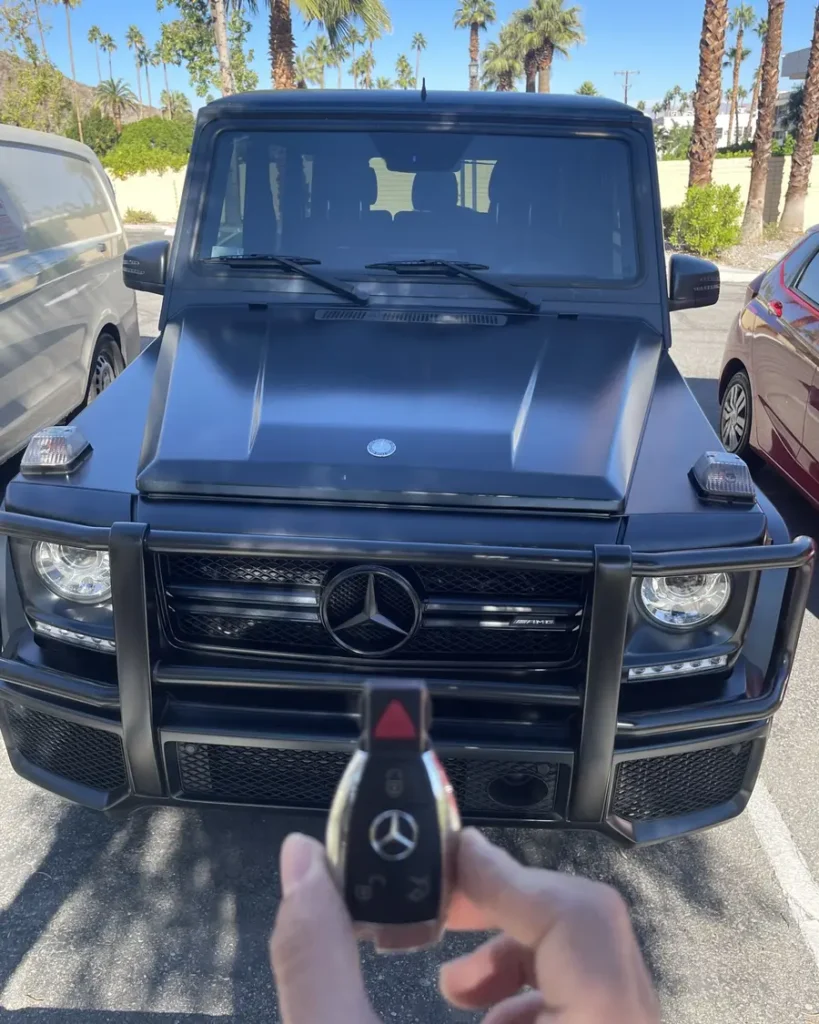 Mercedes-Benz G-Class car key made by 24/7 Quick Locksmith in the Coachella Valley