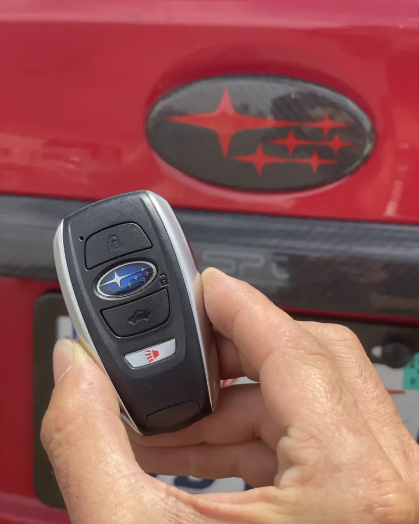 Subaru car key made by 24/7 Quick Locksmith in the Coachella Valley